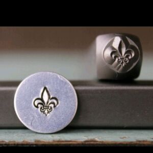 5mm Fleur de Lis Metal Punch Design Metal Stamp DIY JEWELRY